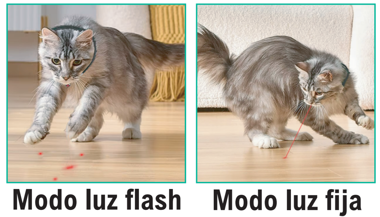 Collar de juego láser para mascotas